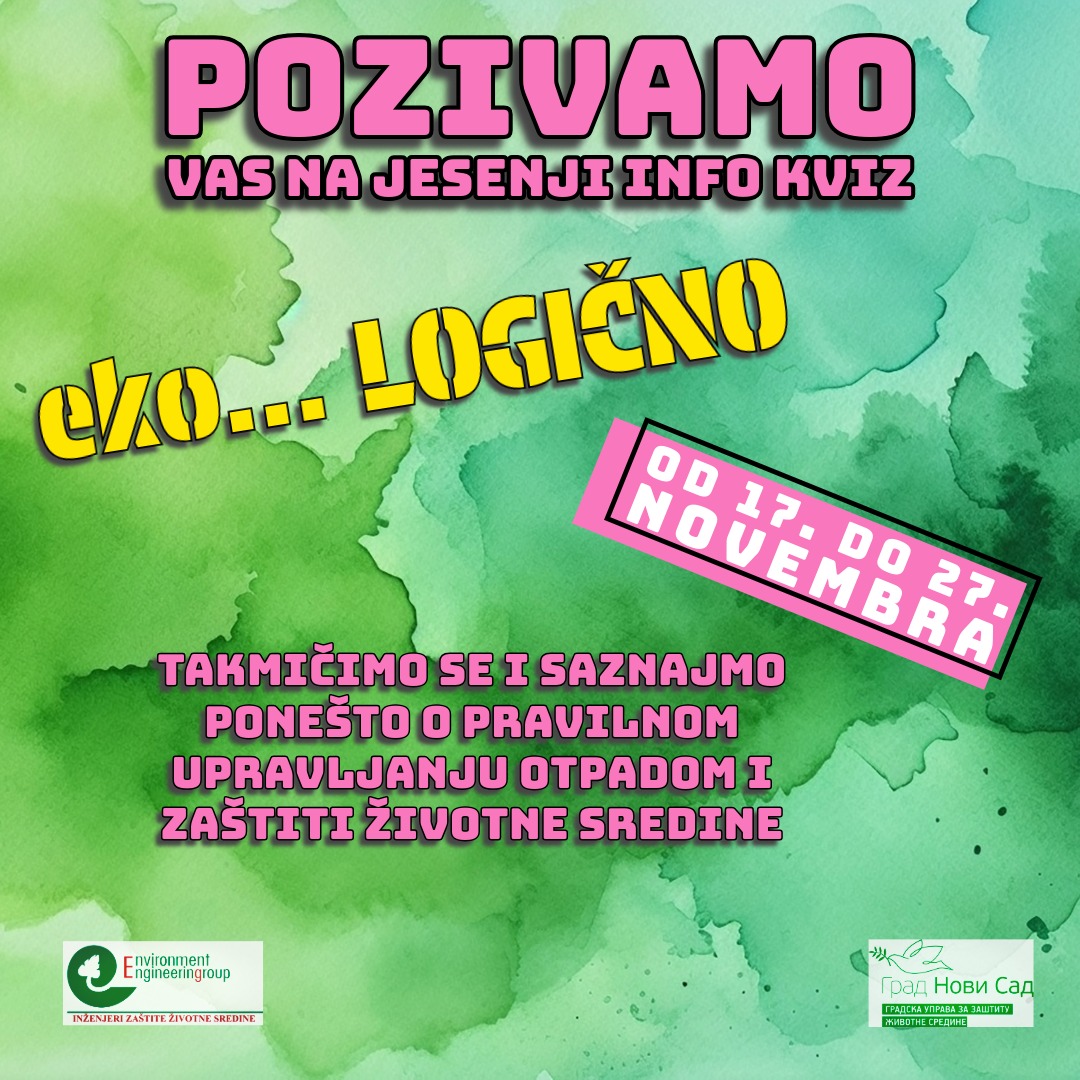 Info-kviz na FB stranici Inženjera zaštite životne sredine : Proverite znanje o upravljanju otpadom i zaštiti životne sredine